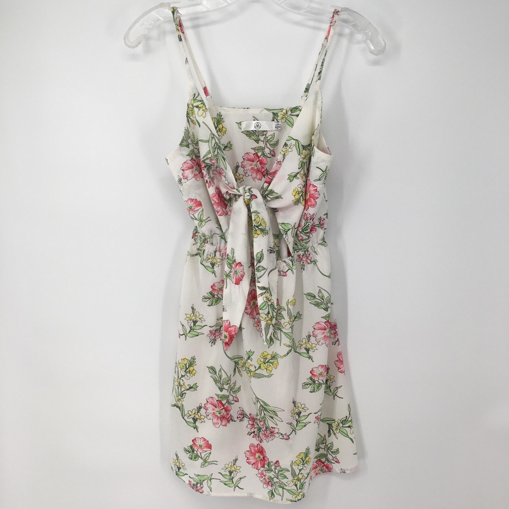 Flirty White Floral Cut Out Dress